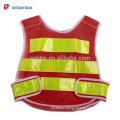 Black Light Weight Breathable Fabric Reflective Mesh Safety Vest Waistcoat With Reflective Stripes